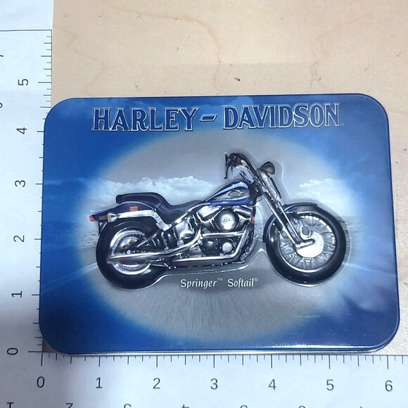 Harley Davidson Collectible Tin & Playing Cards 2 Decks 2001 - Picture 9 of 11